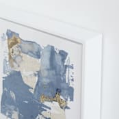 "On the Rocks No. 2" - Art Print in Wedgewood Blue by Julia Contacessi - Frame Close-up