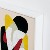 "Second Chances" - Art Print in Deep Red by Ilana Greenberg - Frame Close-up