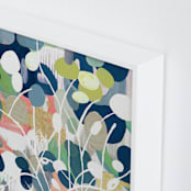 "Summer Rising" - Art Print in Slate Blue by Nancy Ramirez - Frame Close-up