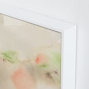 "A Secret Garden I" - Art Print in Beige by M Gloria Hunter - Frame Close-up
