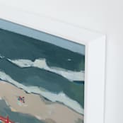 "Leucadia I" - Art Print in Pacific Blue by Rachel Mercier - Frame Close-up