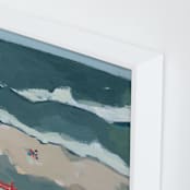 "Leucadia I" - Art Print in Pacific Blue by Rachel Mercier - Frame Close-up