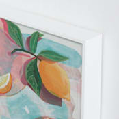 "Citrus Dream" - Art Print in Lemon by Kinga Subject - Frame Close-up