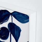 "Indigo Plant" - Art Print in Indigo Blue by flvx studio - Frame Close-up