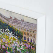 "in the garden of the Palais Royale" - Art Print in Garden Green by Jacquelyn Sloane Siklos - Frame Close-up