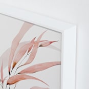 "Mogna02" - Art Print in Coral Pink by jinseikou - Frame Close-up