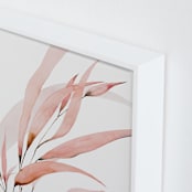 "Mogna02" - Art Print in Coral Pink by jinseikou - Frame Close-up