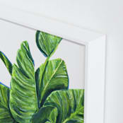 "Tropical plants II" - Art Print in Evergreen by Alexandra Dzh - Frame Close-up