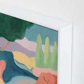"Interlude II" - Art Print in Apricot by Lindsay Megahed - Frame Close-up