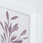 "Botanical Sumi Ink" - Art Print in Light Plum by Nancy Noreth - Frame Close-up