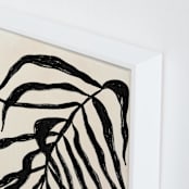 "Solitaire Plant" - Art Print in Deep Black by flvx studio - Frame Close-up