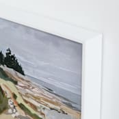 "Schoodic I" - Art Print in Grey by Jess Franks - Frame Close-up
