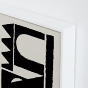 "Paper collage" - Art Print in Blackish by Stefania Copertini - Frame Close-up
