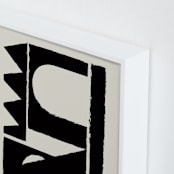 "Paper collage" - Art Print in Blackish by Stefania Copertini - Frame Close-up