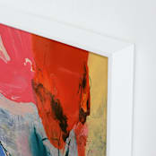 "Flower Water Vase" - Art Print in red rose by gloria blatt - Frame Close-up