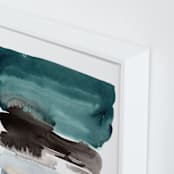 "teal horizons" - Art Print in teal by Kelly Witmer - Frame Close-up