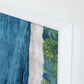 "Indigo Sea" - Art Print in Indigo Sea Blue by Denise Wong - Frame Close-up