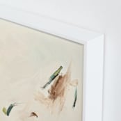 "Spring Abstract Diptych I" - Art Print in Cream by Caryn Owen - Frame Close-up