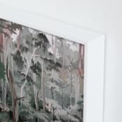 "Eucalyptus" - Art Print in spruce green by Alice Carmen - Frame Close-up