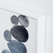 "stone pile" - Art Print in indigo blue by Kelly Witmer - Frame Close-up