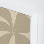 "Beige Flower" - Art Print in Sand Beige by Alisa Galitsyna - Frame Close-up
