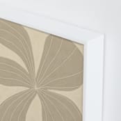 "Beige Flower" - Art Print in Sand Beige by Alisa Galitsyna - Frame Close-up