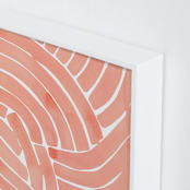 "Curvy lines" - Art Print in Ginger by Kristine Sarley - Frame Close-up