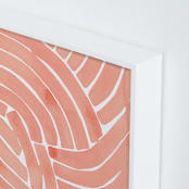 "Curvy lines" - Art Print in Ginger by Kristine Sarley - Frame Close-up