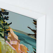 "Coast Office I" - Art Print in Ocean by Jess Franks - Frame Close-up