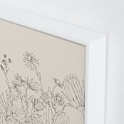 "Field of wild flowers I" - Art Print in Sand by Catilustre - Frame Close-up