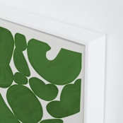 "shapes" - Art Print in Shamrock by Pati Cascino - Frame Close-up
