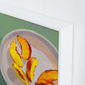 "Peaches" - Art Print in Jade by Patrice Horvath - Frame Close-up
