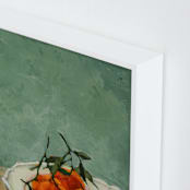 "Clementine" - Art Print in Sage by Wendy Keller - Frame Close-up