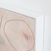 "When All Is Said & Done 2" - Art Print in Sandpaper by Keren Toledano - Frame Close-up