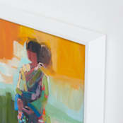 "kimono" - Art Print in Kelly Green by Jenny Westenhofer - Frame Close-up