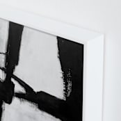 "Gentle Embrace" - Art Print in Black and White by Ilana Greenberg - Frame Close-up