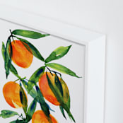 "Tangerine" - Art Print in Tangerine by Alexandra Dzh - Frame Close-up