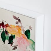 "Peonies" - Art Print in sarah bernhardt pink by Betsyness Studio - Frame Close-up