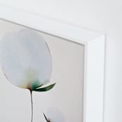 "Paran Bloom 01" - Art Print in Morning Blue by jinseikou - Frame Close-up