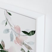 "Journeying" - Art Print in Coral by Stephanie Ryan - Frame Close-up