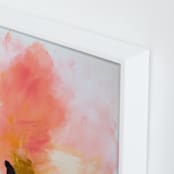 "Creative Block" - Art Print in Pink Coral Reef by Megan Carty - Frame Close-up