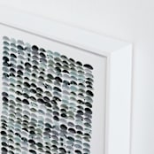 "Pebbles" - Art Print in Mist by Kelly Ventura - Frame Close-up