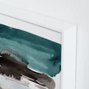"teal horizons" - Art Print in teal by Kelly Witmer - Frame Close-up