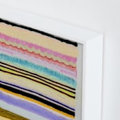 "So Much Love" - Art Print in Citrus by HAPI ART - Frame Close-up