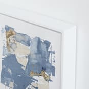 "On the Rocks No. 2" - Art Print in Wedgewood Blue by Julia Contacessi - Frame Close-up
