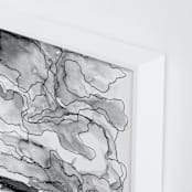 "Kansas" - Art Print in Black & White by Stephanie Nowotarski - Frame Close-up