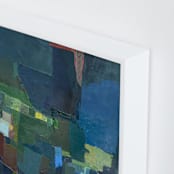 "My City I" - Art Print in Blue Green by MM20 - Frame Close-up