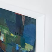 "My City I" - Art Print in Blue Green by MM20 - Frame Close-up
