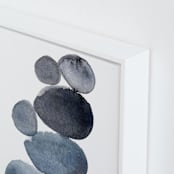 "stone pile" - Art Print in indigo blue by Kelly Witmer - Frame Close-up