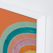 "Sherbet Rainbow" - Art Print in Rainbow by Lise Gulassa - Frame Close-up